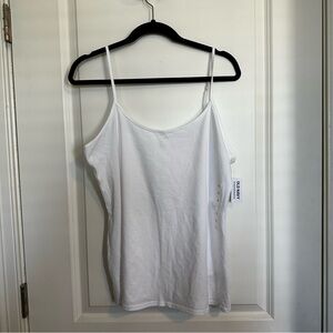 Old Navy White Camisole Tank with Spaghetti Straps